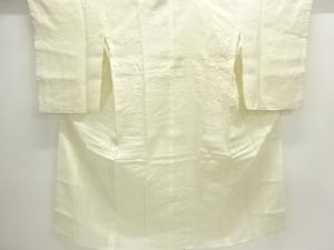 アンティーク　本麻透かし織　草花模様長襦袢